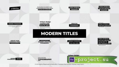 Videohive - Modern Titles - 44287700 - Project for After Effects