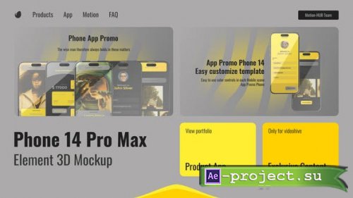 Videohive - App Promo - Yellow Gray Pantone - 44355505 - Project for After Effects