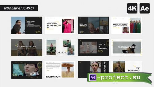 Videohive - Modern Slides Pack - 44391901 - Project for After Effects