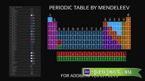 Videohive - Periodic Table By Mendeleev After Effects - 44378522 - Project for After Effects