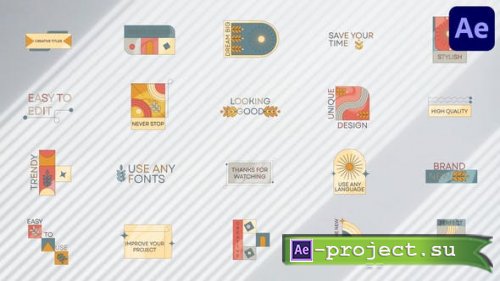 Videohive - Colorful Shapes Titles for After Effects - 44287370 - Project for After Effects