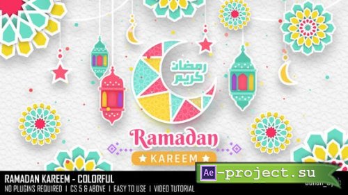 Videohive - Ramadan Kareem - Colorful - 44436976 - Project for After Effects