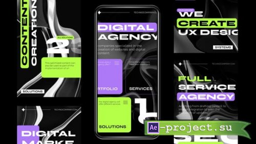 Videohive - Digital Techno Typo Stories - 44461188 - Project for After Effects