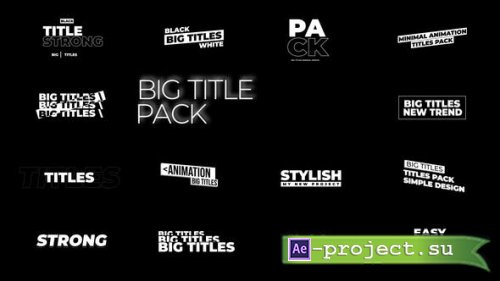 Videohive - Big Titles 2.0 | After Effects - 44464964 - Project for After Effects