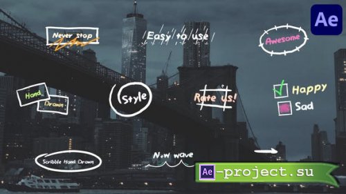 Videohive - Scribble Hand Drawn Titles for After Effects - 44452581 - Project for After Effects