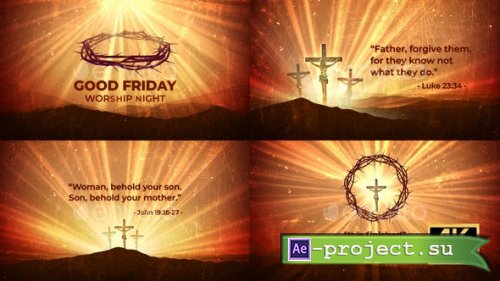 Videohive - Good Friday Easter Worship Opener - 44461995 - Project for After Effects