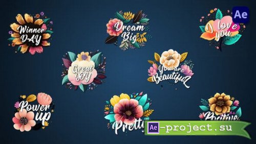 Videohive - Flower titles #2 [After Effects] - 44490696 - Project for After Effects