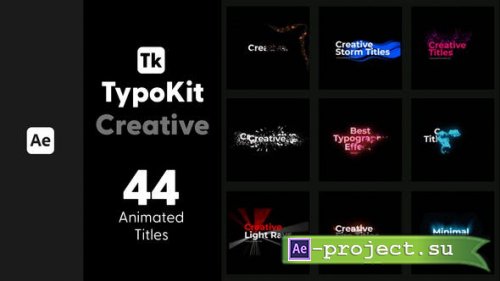 Videohive - Typo Kit Creative Titles for After Effects - 44526484 - Project for After Effects