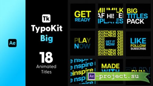 Videohive - Typo Kit Big Titles for After Effects - 44564946 - Project for After Effects