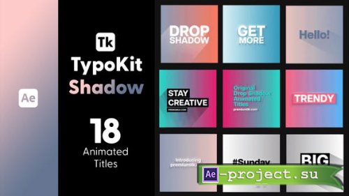 Videohive - Typo Kit Shadow Titles for After Effects - 44564873 - Project for After Effects