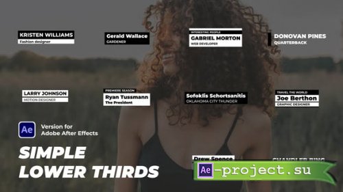 Videohive - Simple Lower Thirds - 44504975 - Project for After Effects