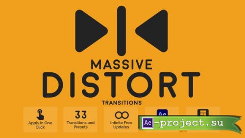 Videohive - Massive Distrot Transitions - 44592391Project & Script for After Effects