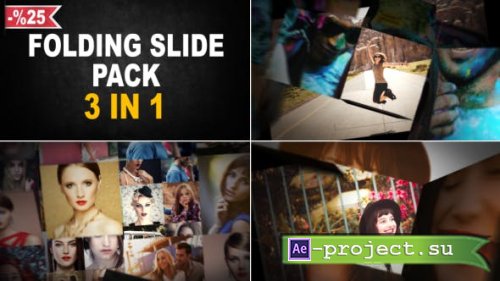 Videohive - Folding Slide Pack - 21462532 - Project for After Effects