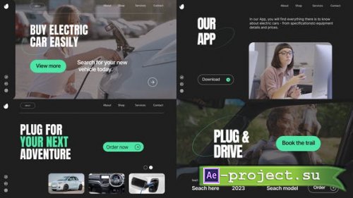 Videohive - Electric car - 44500858 - Project for After Effects