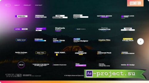 Videohive - Titles Bundle 1.0 - 44543736 - Project for After Effects