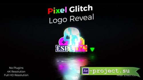 Videohive - Pixel Glitch Logo Reveal - 44548888 - Project for After Effects