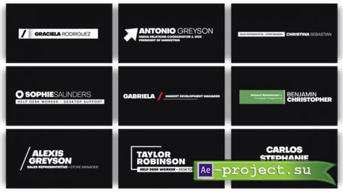 Videohive - Minimal Lower Thirds - 44526245 - Project for After Effects