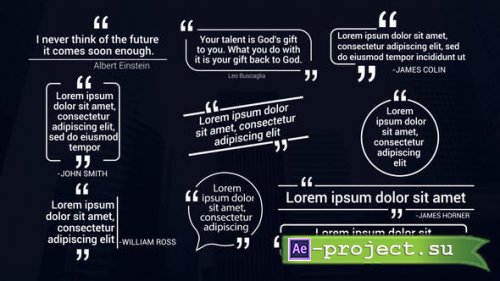 Videohive - Quotes Title Pack_01 - 44609169 - Project for After Effects