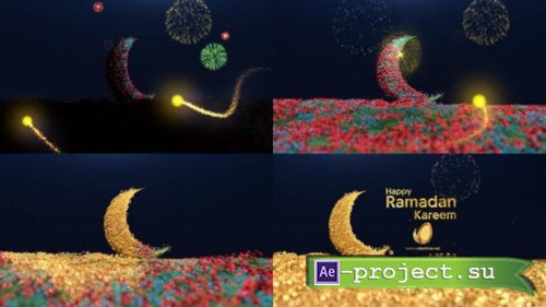 Videohive - Happy Ramadan logo reveal - 44446024 - Project for After Effects