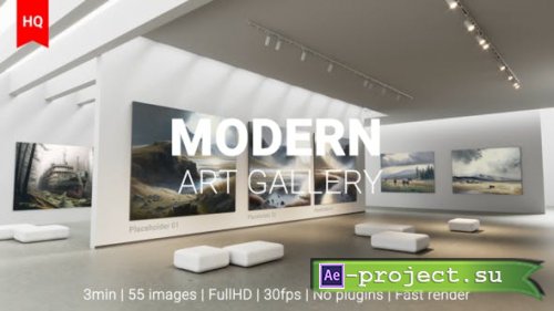 Videohive - Modern Art Museum Gallery NFT AI Traditional Art Exhibition - 42550449 - Project for After Effects