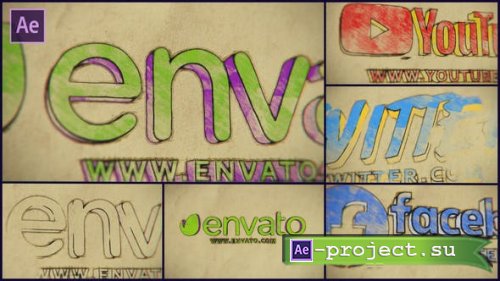 Videohive - Pencil Drawing Logo Reveal - 44545700 - Project for After Effects