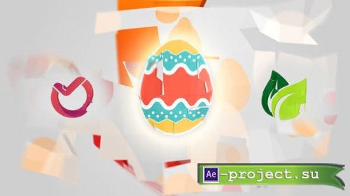 Videohive - Easter Folding Logo - 44690089 - Project for After Effects
