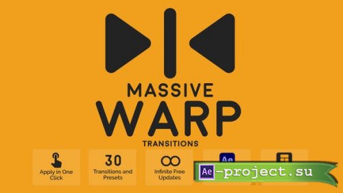 Videohive - Massive Warp Transitions - 44721287 - Project & Script for After Effects