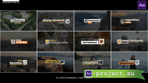 Videohive - Location Titles 4.0  AE - 44661460 - Project for After Effects