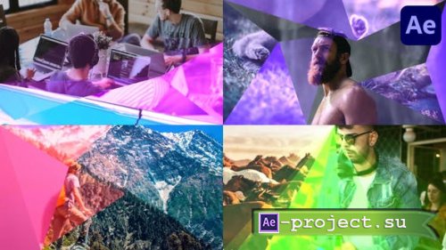 Videohive - Glowing Triangular Transitions for After Effects - 44678228 - Project for After Effects