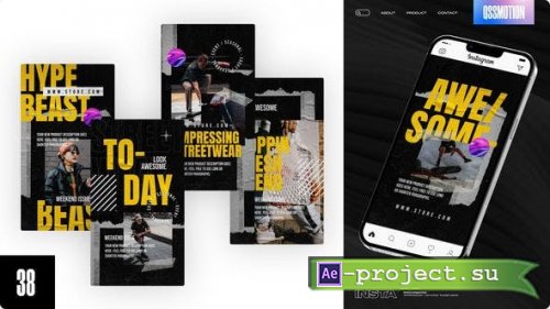 Videohive - On Wall Instagram Stories - 44694799 - Project for After Effects