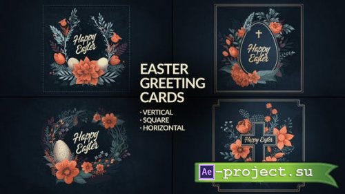 Videohive - Hand Drawn Easter Greeting Cards - 44685441 - Project for After Effects