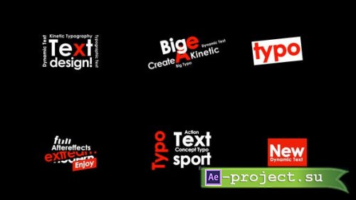 Videohive - Kinetic text - 44698892 - Project for After Effects