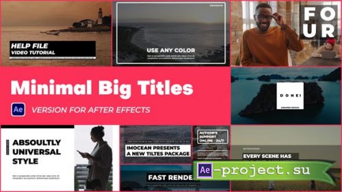 Videohive - Minimal Big Titles - 44730681 - Project for After Effects