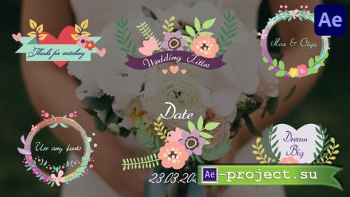 Videohive - Wedding Romantic Titles for After Effects - 44698293 - Project for After Effects