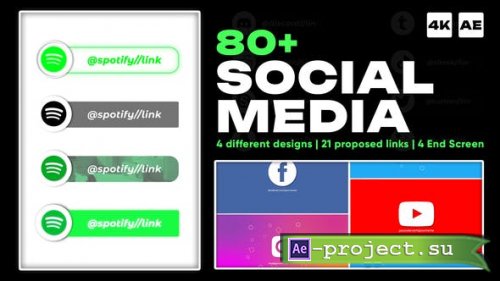 Videohive - Social Media Buttons | AE - 44762368 - Project for After Effects