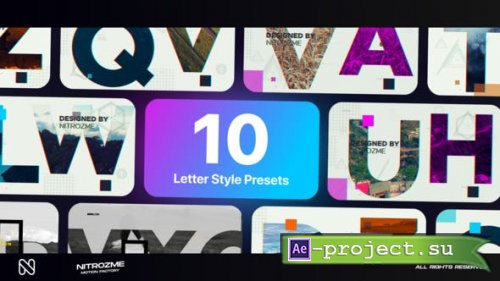 Videohive - Letters Typography Vol. 01 - 44856483 - Project for After Effects