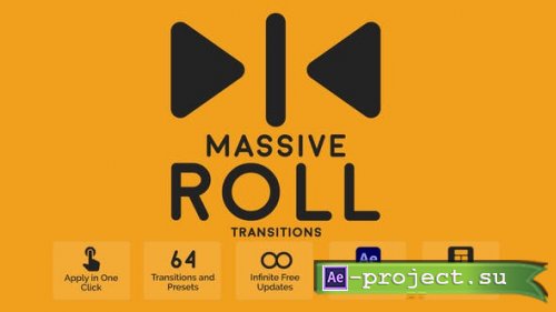Videohive - Massive Roll Transitions - 44865294 - Project & Script for After Effects
