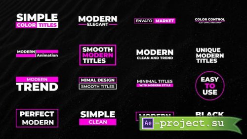 Videohive - Modern Titles | AE - 44793702 - Project for After Effects
