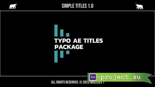 Videohive - Simple Titles 1.0  AE - 44835721 - Project for After Effects