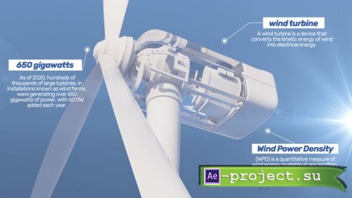 Videohive - Wind Turbine Logo Reveal - 44825380 - Project for After Effects