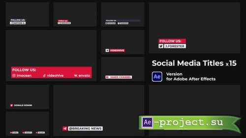 Videohive - Social Media Titles - 44836594 - Project for After Effects