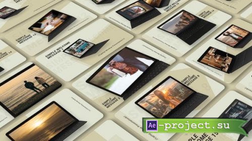 Videohive - Dark Laptop Mockup - 44843843 - Project for After Effects