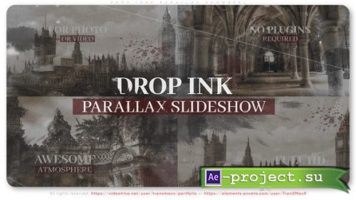 Videohive - Drop Inks Parallax Showreel - 44934566 - Project for After Effects