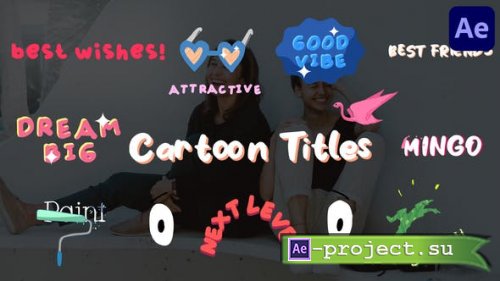 Videohive - Cartoon Liquid Sticker Titles for After Effects - 44934674 - Project for After Effects