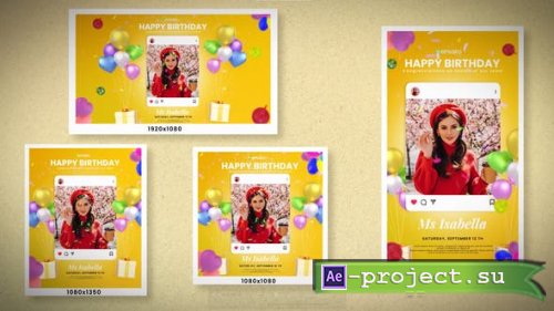Videohive - Happy Birthday - 44940590 - Project for After Effects