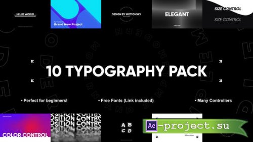 Videohive - 10 Special Typography Pack | After Effects - 44944294 - Project for After Effects