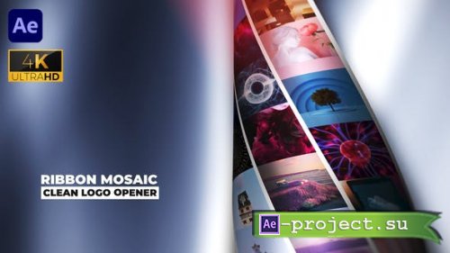 Videohive - Ribbon Mosaic Photo logo opener - 44948851 - Project for After Effects