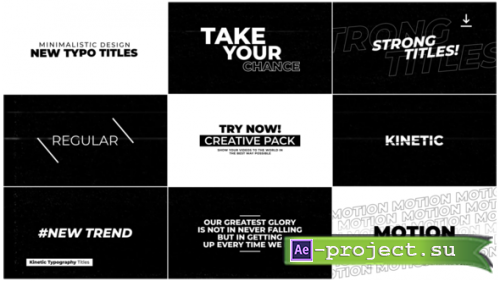 Videohive - Kinetic Typography Titles | After Effects - 44955126 - Project for After Effects