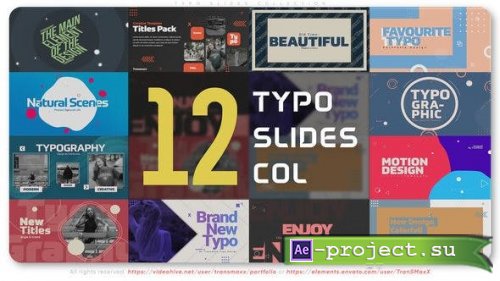 Videohive - Typo Slides Collection - 44942178 - Project for After Effects