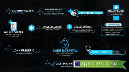 Videohive - Medical Titles & Lower Thirds - 45048560 - Project for After Effects